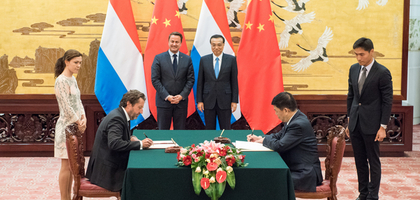 Audiovisual production and Film: Luxembourg and China sign a co-production treaty